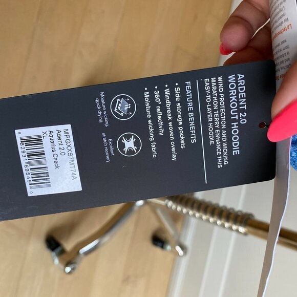 MPG Bnwt Blue Lightweight Hooded Jacket Xlarge - Picture 7 of 10